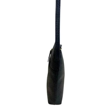 Imagem de Bolsa manu em couro preto tressê