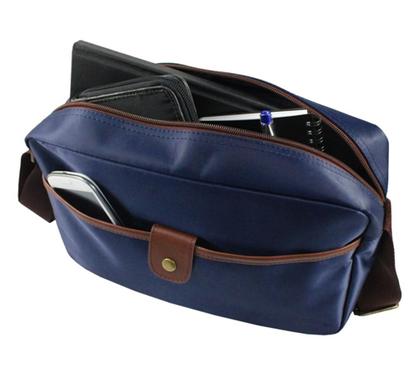 Imagem de Bolsa Masculina Transversal For Men Jacki Design Azul Marrom
