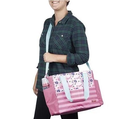 Imagem de Bolsa Maternidade Bebê Rosa Gatinha Menina Kids Cat Gata Passeio Viagem