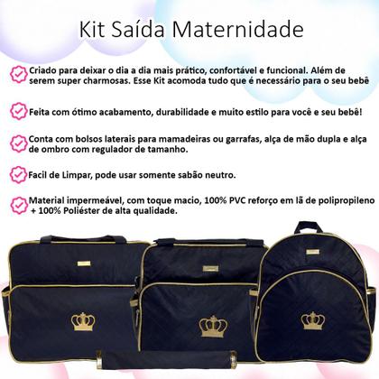 Imagem de Bolsa Maternidade Masculina Feminina Lançamento Plike Baby