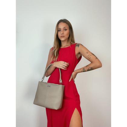 Imagem de Bolsa Média Alça Transversal Vegana Sintético Caqui