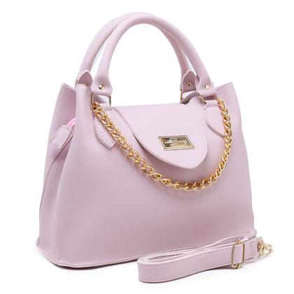 Imagem de Bolsa Média Feminina Detalhes De Corrente Com Alça Transversal E Divisórias