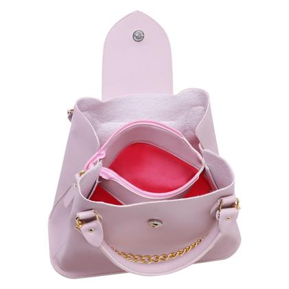 Imagem de Bolsa Média Feminina Detalhes De Corrente Com Alça Transversal E Divisórias