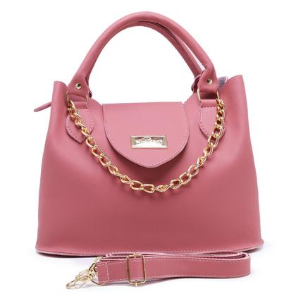 Imagem de Bolsa Média Feminina Detalhes De Corrente Com Alça Transversal E Divisórias