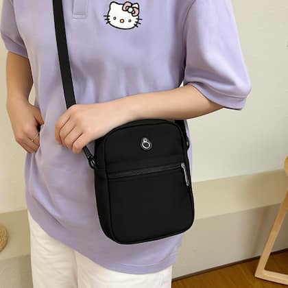 Imagem de Bolsa Mini Alça Lateral Zíper Esportiva Unissex Passeios
