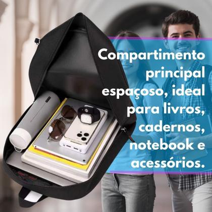 Imagem de Bolsa Mochila Alça Confortável Material Escolar Notebook Viagem 35L Resistente 4 Opções de Cores
