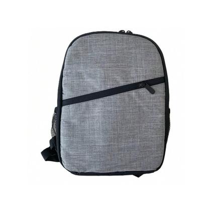 Imagem de Bolsa Mochila Case p/ Câmera e Lentes fotográfica c/ divisórias Leve Compacta Premium Cinza