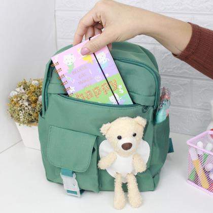 Imagem de Bolsa Mochila de Urso Infantil Com Alça Ajustável 5 Bolsos