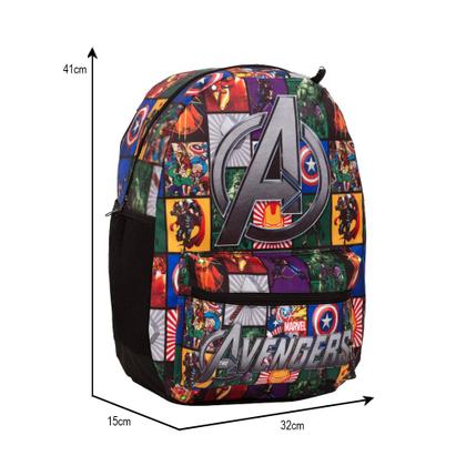 Imagem de Bolsa Mochila Escolar Masculina Vingadores Passeio Viagem