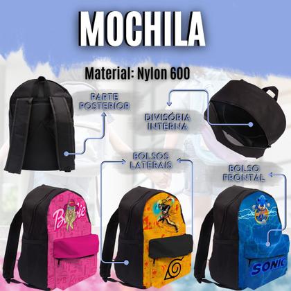 Imagem de Bolsa Mochila Escolar Para Criança Infantil Com Rodinha De Carrinho Para Puxar Personagens Personalizada