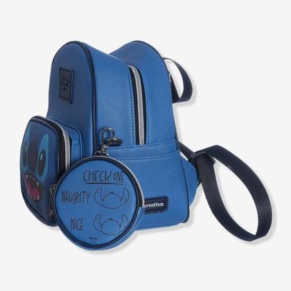 Imagem de Bolsa Mochila Fashion Infantil C/ Bolsinha Stitch Disney - Zona Criativa