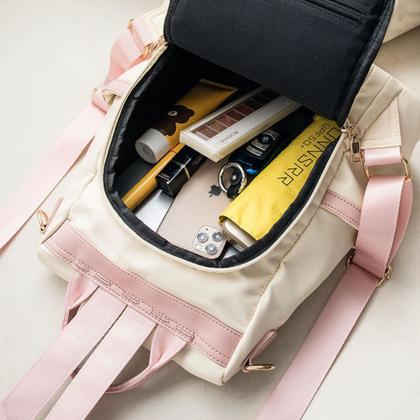 Imagem de Bolsa Mochila Feminina Alça Ombro Costas Regulavel Escolar