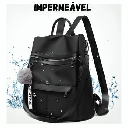 Imagem de Bolsa Mochila Feminina Alça Transversal e Costas Impermeável