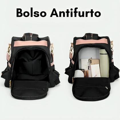 Imagem de Bolsa Mochila Feminina Grande Antifurto Impermeável Reforçada Com Alça Transversal E Costas Escolar Trabalho Passeio