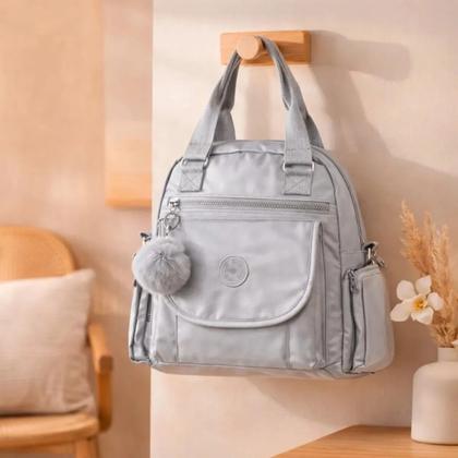 Imagem de Bolsa Mochila Feminina Nylon Leve Casual Elegante Moderna