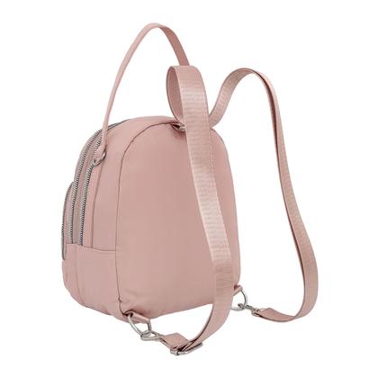 Imagem de Bolsa Mochila Feminina Pequena Transversal Mão Vários bolsos Resistente Reforçada Leve Passeio Casual