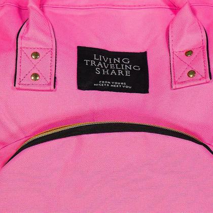 Imagem de Bolsa Mochila Maternidade Living Traveling Share Pink