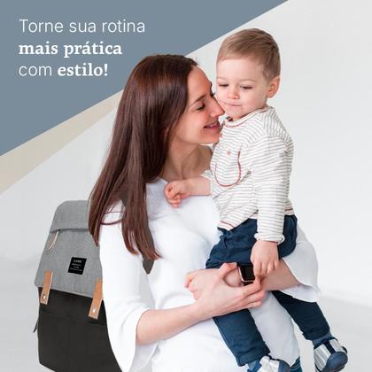 Imagem de Bolsa Mochila Maternidade The Land Térmica Multifuncional Impermeável Bebê Mamãe Papai Grande Capacidade e Organização para o Dia a Dia e Viagens