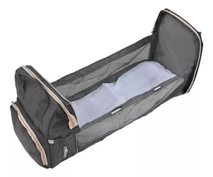 Imagem de Bolsa Mochila Maternidade Vira Berço Troca Bebê Porta Fralda