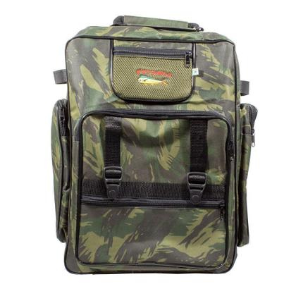 Imagem de Bolsa Mochila Para Camping Pesca Viagem EBF Motopesca Grande - Camuflada