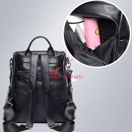 Imagem de Bolsa Mochila Pequena Feminina Antifurto Jovem Estilosa 2025