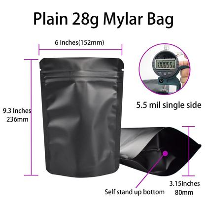 Imagem de Bolsa Mylar KHMSYOG, pacote de 100, 28 g, 6 x 9,3 cm, que pode ser fechada novamente