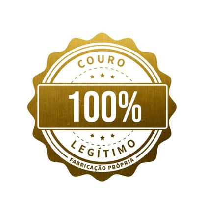 Imagem de Bolsa Nécessaire De Couro Legítimo com Bolso Frontal e Alça