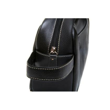 Imagem de Bolsa Nécessaire De Couro Legítimo com Bolso Frontal e Alça