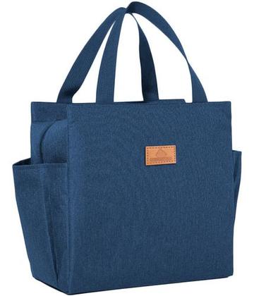 Imagem de Bolsa Necessaire Feminina Térmica Porta Marmita Lancheira Escolar Casual Dia a Dia Média Com Ziperes Fortes Resistente