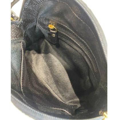 Imagem de Bolsa nina m em couro preto tressê