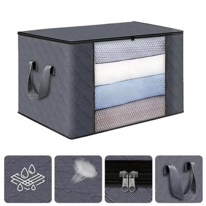 Imagem de Bolsa Organizadora Armario Para Guardar Coberta Roupa Saco Caixa Multiuso Organizador De Meias E Cuecas