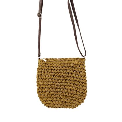 Imagem de Bolsa Palha Saco Transversal Com Alça Casual Simples BL-606