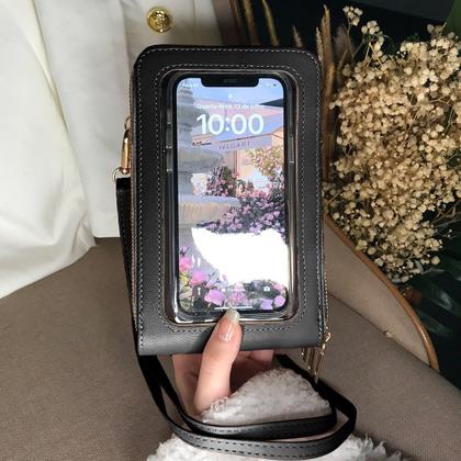 Imagem de Bolsa Para Celular Feminina Estilosa Festa Clutch Social Top Porta Cartão Elegante Baguete Casamento Blogueira