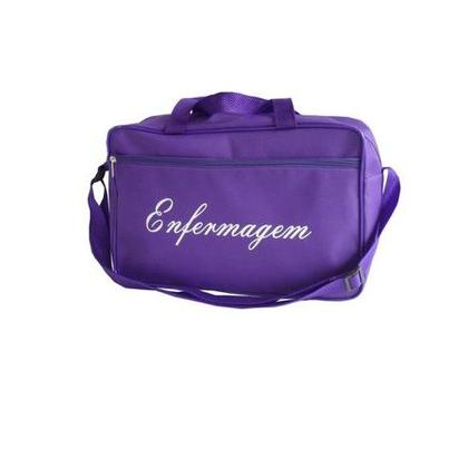 Imagem de Bolsa para enfermagem com alça de mão e ombro roxa