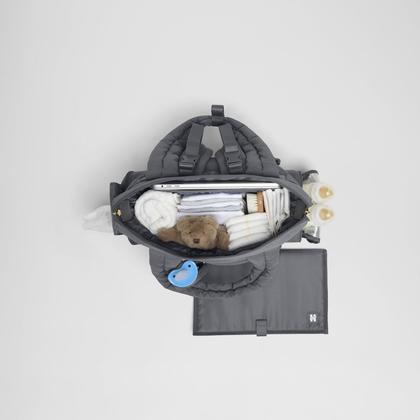 Imagem de Bolsa para Fraldas Huggies Cozy Hugpack Tote Quiet Smoke - Acolchoada