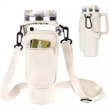 Imagem de Bolsa para Garrafa de Água Stanley 40oz - Com Alça Ajustável e Bolso