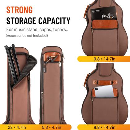 Imagem de Bolsa para Guitarra Acústica/Clássica CAHAYA CY0150 (40-42cm)