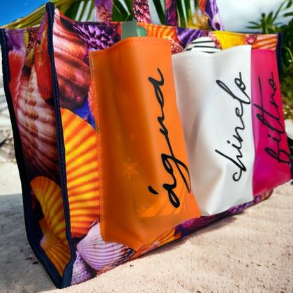 Imagem de Bolsa Para Praia Piscina Clube Academia Férias Viagem Reforçada 3 Bolsos - Várias Cores - BM3