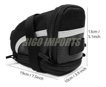 Imagem de Bolsa para selim de bike expansiva reforçada com refletivos