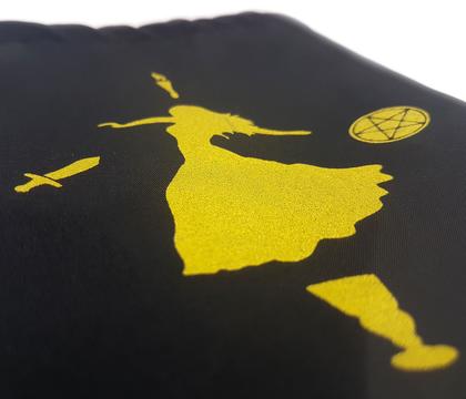 Imagem de Bolsa para Tarô e Oráculo Bolsa Cigana em Seda 15x20cm