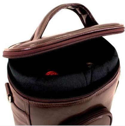 Imagem de Bolsa Para Vinho Térmica - Wine Deluxe Marrom Para 2Garrafas