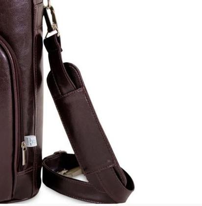 Imagem de Bolsa Para Vinho Térmica - Wine Deluxe Marrom Para 2Garrafas