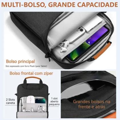 Imagem de Bolsa Pasta C/alça Para Tablet Xiaomi Redmi Pad2 11' +Teclado Mouse