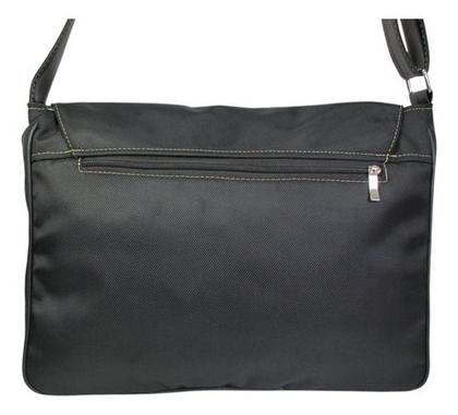 Imagem de Bolsa Pasta Carteiro Nylon Resistente Alça Reforçada Unissex Para Estudantes e Dia a Dia
