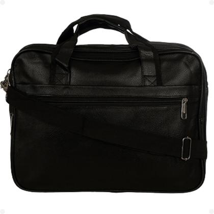 Imagem de Bolsa Pasta Executiva de Couro Para Notebook Modelo KVN Feminina Masculina 17''