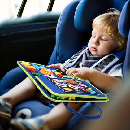 Imagem de Bolsa Pasta Infantil Pedagógica Atividades Aprendizados Montessori Sensorial e Diversão Pré-escolares