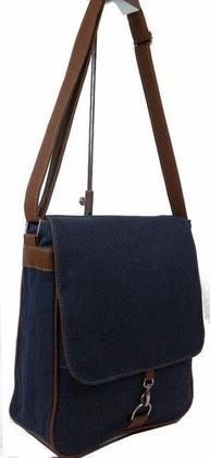 Imagem de Bolsa Pasta Transversal Em Lona Resistente Masculino Feminino Casual