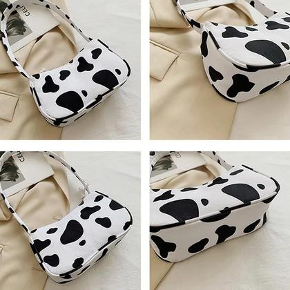 Imagem de Bolsa pequena de ombro mão tecido zíper animais feminina