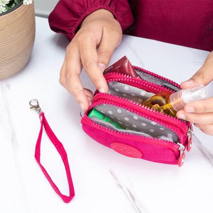 Imagem de Bolsa Pequena Feminina De Mão Carteira Com Alça Necessaire