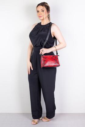 Imagem de Bolsa pequena transversal de couro estampado Iris